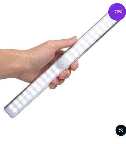 Luminária de LED com Sensor de Movimento